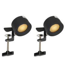Load image into Gallery viewer, Clip-on Touch Switch Rechargeable Dimmable Spotlight Removable Magnetic 360° Rotating White/Black