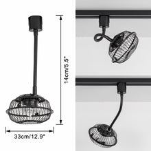 Load image into Gallery viewer, Track Mounted Ceiling Black Fan Simple Adjustable Angle Simple Design For Air Circulation