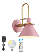 Load image into Gallery viewer, Rechargeable Wireless Gooseneck Stem Modern Wall Sconce Remote Dimmable Multi-Color