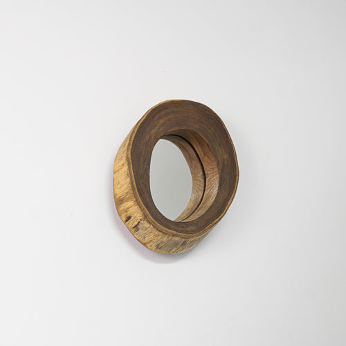 Unique High-Quality Handmade Wood Lamp With Mirror Convenient Hook Vintage Wall Sconce Remote Battery Run