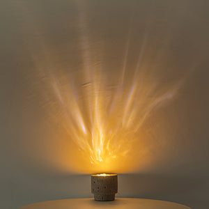 Handmade Textured Cement Color Planter Decorative Lamps USB Wire Dynamic Warm Lights For Gift