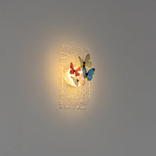 Load image into Gallery viewer, Clear Ripple Background With Cute Colorful Butterfly Battery Run Remote Night Light For Bedsides Home