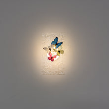 Load image into Gallery viewer, Clear Ripple Background With Cute Colorful Butterfly Battery Run Remote Night Light For Bedsides Home