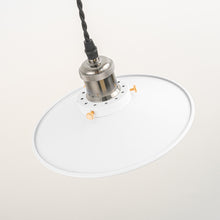 Load image into Gallery viewer, Rechargeable Battery Adjusted Cord Freely Pendant Light White Metal Shade Smart LED Bulbs with Remote Modern Design