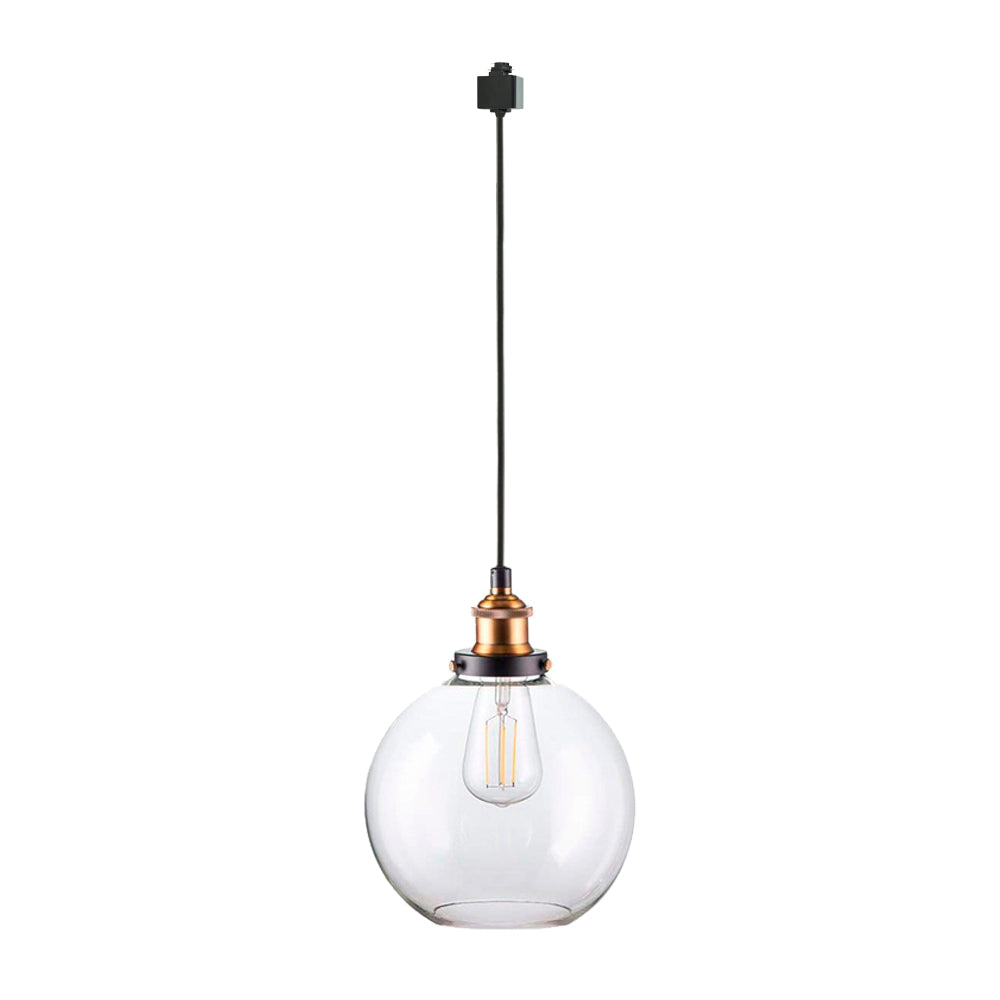 Track Pendant Light Crystal Glass Globe Lampshade 1pcs Customizable Lamp