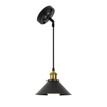 Load image into Gallery viewer, Sloped Position Rechargeable Battery Remote Ceiling Light Fixture Black Metal  Hanging Lamp Inclined Roof