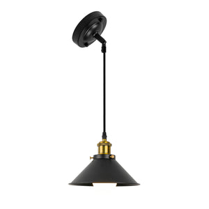 Sloped Position Rechargeable Battery Remote Ceiling Light Fixture Black Metal  Hanging Lamp Inclined Roof