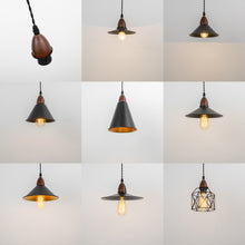 Load image into Gallery viewer, Vintage Track Light Wood/Walnut E26 Base Metal Shade Multi Options Customized Adjusted Height Freely