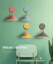 Load image into Gallery viewer, Rechargeable Smart LED Bulbs With Remote Cordless Blue Or Grey Metal Shade Modern Design Wall Sconces