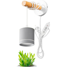 Load image into Gallery viewer, Hanging Wall Sconce Wooden Handle Macaron Style with Timer Cord Idea for Indoor Plant Grow Light