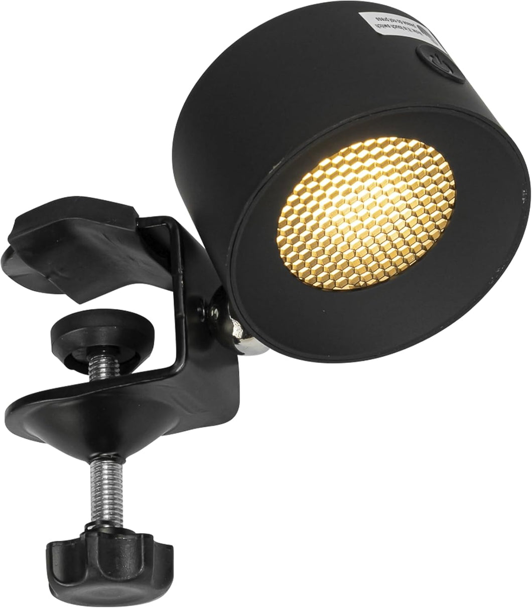 Clip-on Touch Switch Rechargeable Dimmable Spotlight Removable Magnetic 360° Rotating White/Black