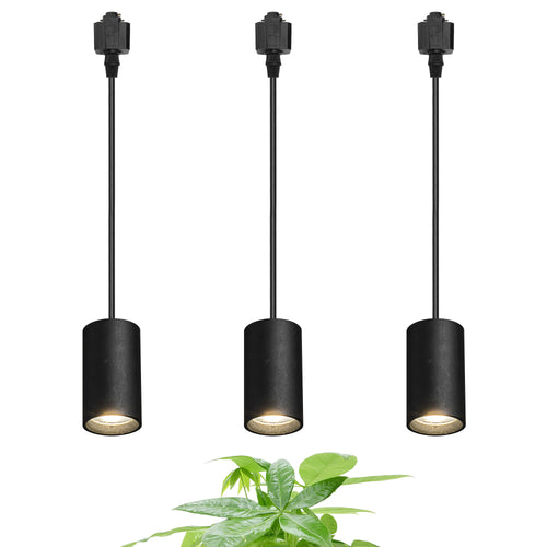 7W 4000K Natural Light Plant Growing Spotlight Track Mount Full Spectrum Spot Lamp Black Vintage