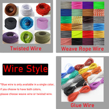 Load image into Gallery viewer, Customizable Plug Outlet Power Wire Extension Cord Vintage Lighting Accessory Part DIY Project