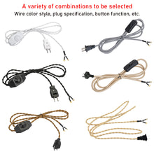 Load image into Gallery viewer, Multi-Options Customized Cord Plug Outlet DIY Power Wire Retro Lighting Accessory Part