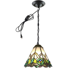 Load image into Gallery viewer, Plug in Pendant Light with Pulley Accessories and Ceiling Mount-Bracket for Bedroom Hallway Kitchen