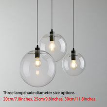 Load image into Gallery viewer, Track Mount Lighting Glass Globe Pendant Kitchen Island Light