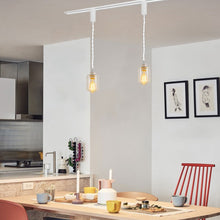 Load image into Gallery viewer, Track Pendant Lights Without Tool Freely Adjustable Cord Clear Glass Shade