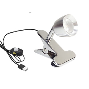 Motion Sensor Or Dimmable LED Clip on Closet Spot Light With USB Port Cabinet Light Black/Silver