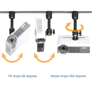 Ceiling Track Projector Mount Stand Angle Adjustable Portable Holder