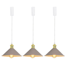 Load image into Gallery viewer, Track Pendant Lights Freely Adjusted Cord Gold Base Metal Shade