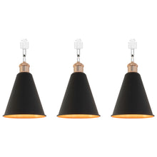 Load image into Gallery viewer, Rotatable Tilt Adjusted Track Head Light French Gold Base Cone Metal Black Outer Gold Inner Shade Retro Design