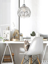 Load image into Gallery viewer, Track Light Pendant Crystal Black/White/Silver/Golden Globe Cage Lamp 1pc
