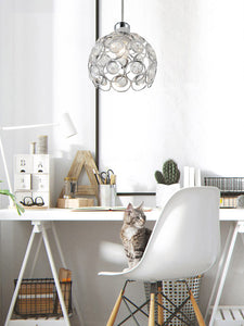 Track Light Pendant Crystal Black/White/Silver/Golden Globe Cage Lamp 1pc