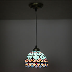 Hardwired Tiffany Style Pendant Antique Lighting Fixture for Kitchen