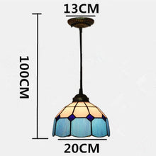 Load image into Gallery viewer, Hardwired Tiffany Style Pendant Antique Lighting Fixture for Living Room