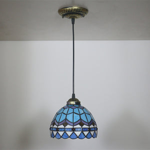 Hardwired Tiffany Style Pendant Antique Lighting Fixture for Kitchen