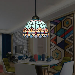 Hardwired Tiffany Style Pendant Antique Lighting Fixture for Kitchen