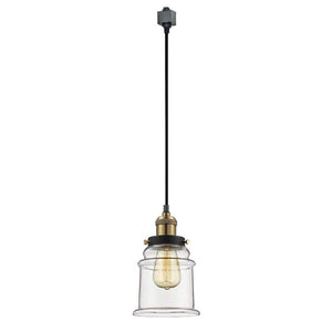 Track Pendant Lighting with Clear Glass Shades 1pc/3pc s/4pcs