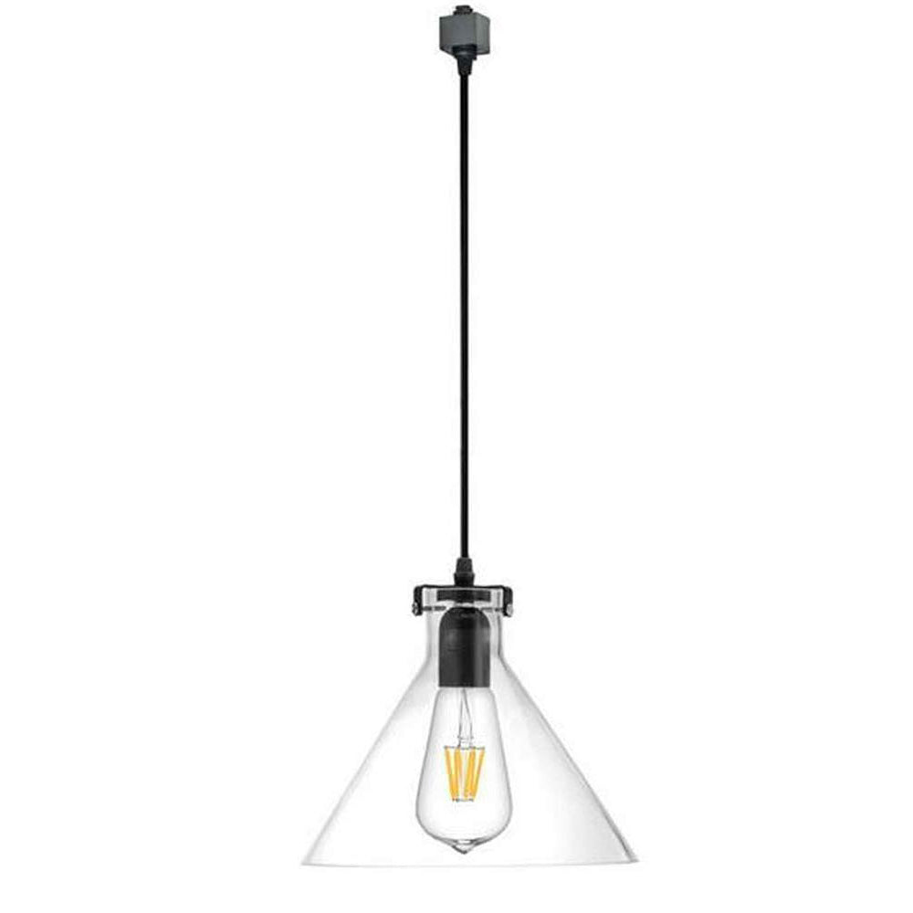 Restaurant Decorative Glass Track Light Pendants