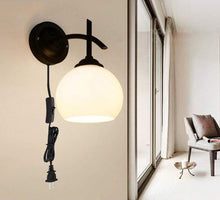 Load image into Gallery viewer, Plug-in House Wall Light ,Matte Black