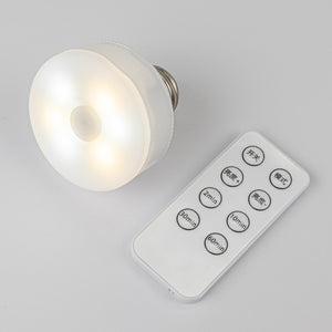 Battery LED Puck Bulb E26 Lamp Holder with Remote Control