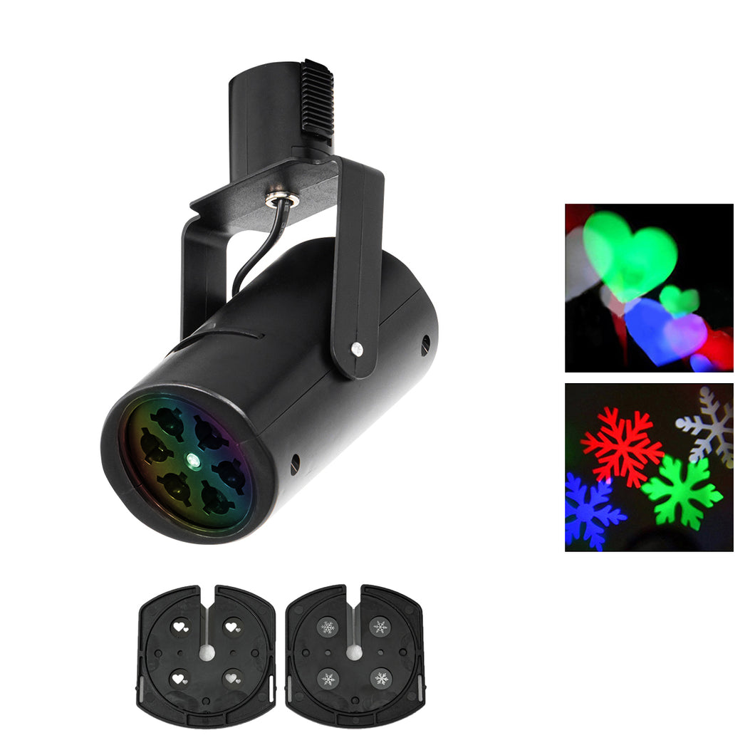 Track Stage Light RGB Moving Projector for Christmas Festival Decoration Lighting