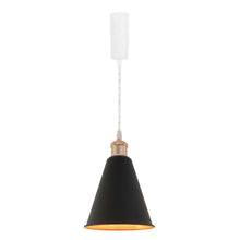 Load image into Gallery viewer, Track Pendant Lights Freely Adjustable Gold Inner Black Outer Metal Shade French Gold Base Loft Hallway Lamp