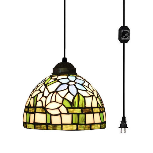 Tiffany Style Victorian Plug in Pendant light