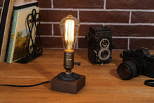 Load image into Gallery viewer, Handmade Wooden Vintage Table lamp 1pc£¨Black/Brown/Red Cord)