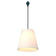 Load image into Gallery viewer, Woven Burlap Round Shade Track Pendant Light