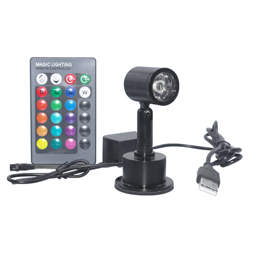 Cabinet Light for Display RGB LED Mini Accent Light with Remote