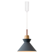 Load image into Gallery viewer, Track Pendant Lights Freely Adjustable Grey Metal Cone Shade Loft Hallway Lamp