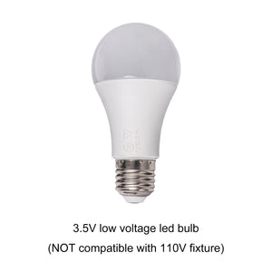 Remote Control Solar Power Pendant Retro Socket Light with LED Bulb Button Switch