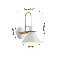 Load image into Gallery viewer, Solar Power Gooseneck Stem Wall Sconce Multi-Color with 3.5V LED Bulb Button Switch