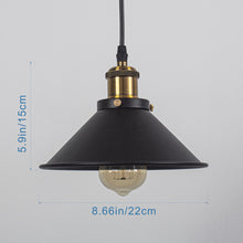 Load image into Gallery viewer, Track Light Pendant Classic Iron Shade Retro Style 1pc