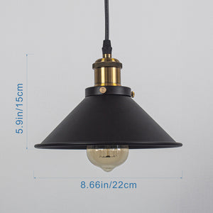 Track Light Pendant Classic Iron Shade Retro Style 1pc