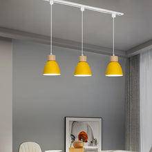 Load image into Gallery viewer, Track Pendant Lights Macaron Aluminum Yellow Shade