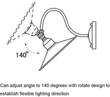 Load image into Gallery viewer, Plug in Industrial Edison Gooseneck Antique Style Wall Sconce Lamp
