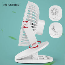 Load image into Gallery viewer, Motion Sensor Automatic Operated Portable Fan with USB Port Clip-on Fans