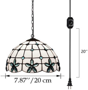 Perfect Vintage Swag Pendant Lights with 15 Ft Plug in Cord